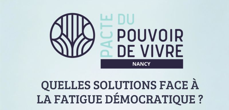 Après-midi d'échanges Pacte du Pouvoir de Vivre Nancy - le 14 octobre 2026